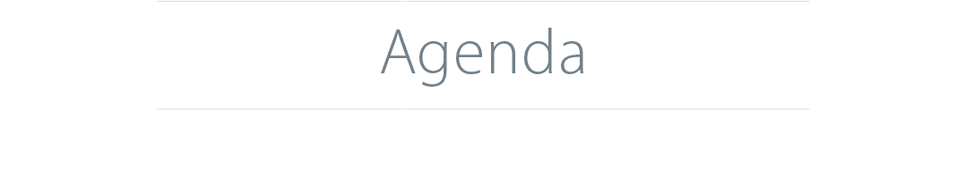 Agenda 