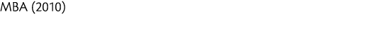 MBA  2010 