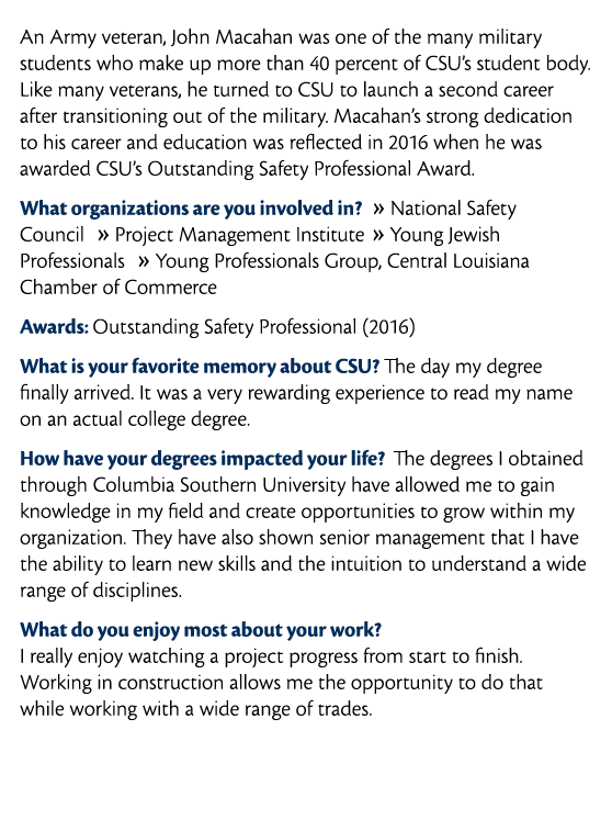  An Army veteran  John Macahan was one of the many military students who make up more than 40 percent of CSU s studen   