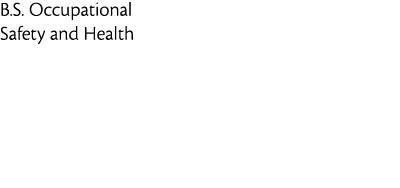 B S  Occupational Safety and Health 